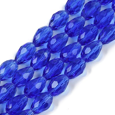 Transparent Glass Beads Strands EGLA-N013-T8mm-D11-1