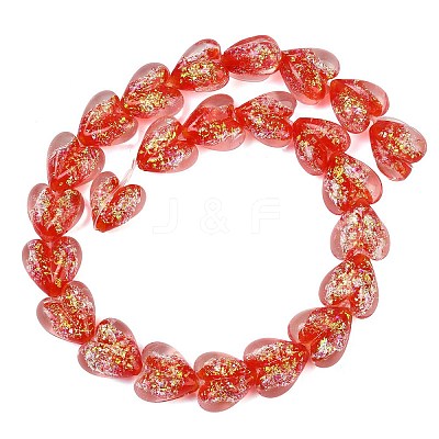 Handmade Foil Glass Beads DICH-C001-01G-1