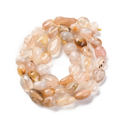 Natural Cherry Blossom Agate Beads Strands G-G146-A31-01-1