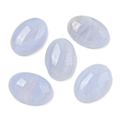 Natural Blue Lace Agate Cabochons G-I363-01B-1
