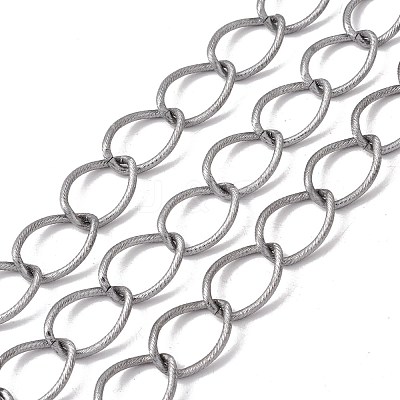 Oval Oxidation Aluminum Curb Chains CHA-G001-04P-1