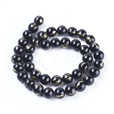 Natural Mashan Jade Beads Strands X-G-F670-A12-8mm-1