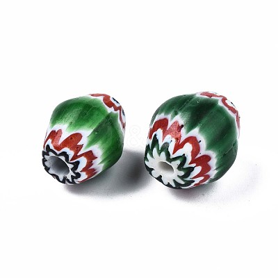Handmade Millefiori Lampwork Beads LAMP-S197-011-1