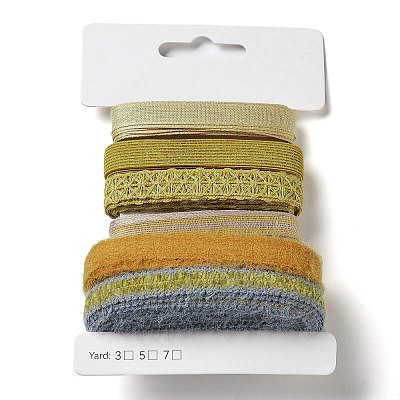 18 Yards 6 Styles Polyester Ribbon SRIB-C001-E04-1