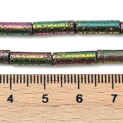 Electroplated Natural Lava Rock Beads Strands G-K388-03B-08-1