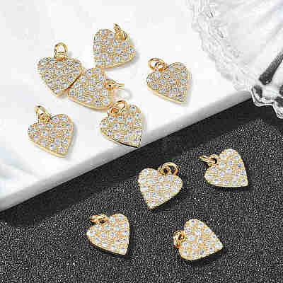 SHEGRACE Valentine's Day Brass Clear Cubic Zirconia Pendants XGRQ3K253-539G-1