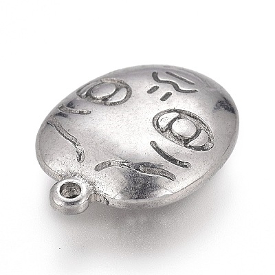 Tarnish Resistant 304 Stainless Steel Pendants STAS-H117-10P-1
