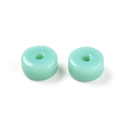 Opaque Solid Color Glass Beads X1-GLAA-N007-6x3mm-A04-1