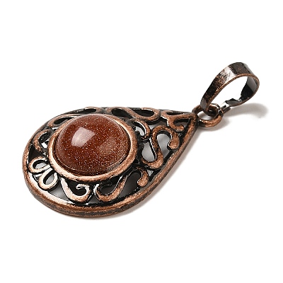 Synthetic Goldstone Pendants G-H065-02R-06-1