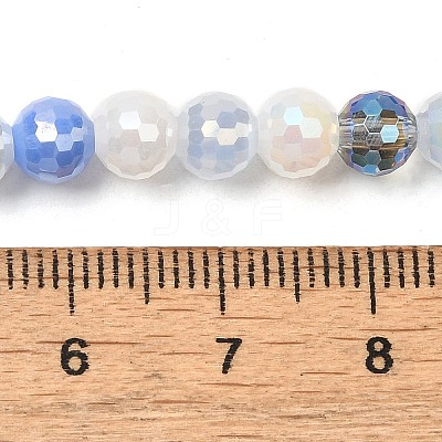 Electroplate Glass Beads Strands EGLA-C007-01A-1