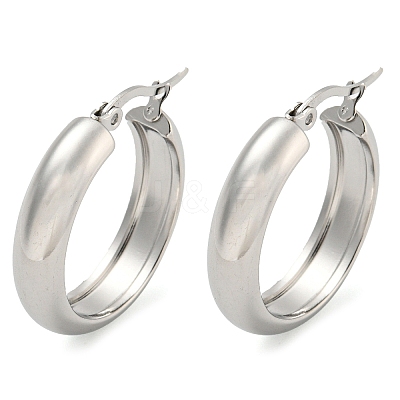 202 Stainless Steel Hoop Earrings X-EJEW-H003-38P-03-1