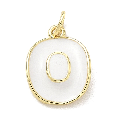 Brass Enamel Pendants KK-CBA3F25-06G-01-1