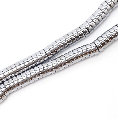 Electroplate Non-magnetic Synthetic Hematite Beads Strands G-WH0015-02A-1