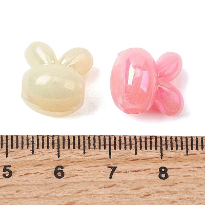 Opaque Acrylic European Beads OACR-G058-04-1
