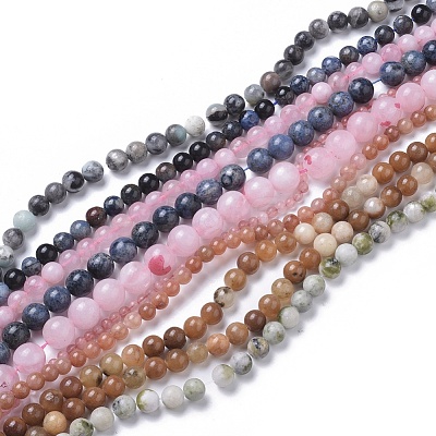 Natural Gemstone Beads Strands G-F591-03-1