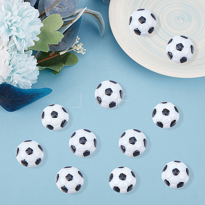 50Pcs Opaque Resin Cabochons RESI-SC0036-54-1