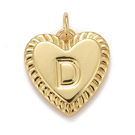 Rack Plating Real 18K Gold Plated Brass Pendants KK-E260-01G-D-1