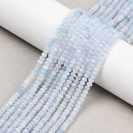 Natural Aquamarine Beads Strands G-C255-C04-2x3mm-1