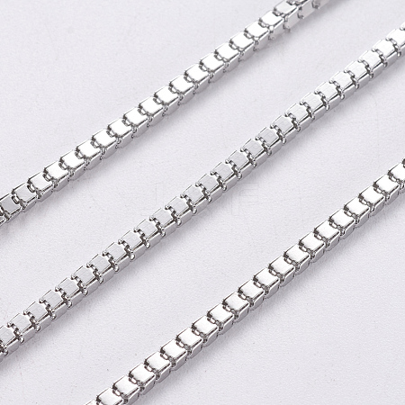 Tarnish Resistant 304 Stainless Steel Venetian Chains/Box Chains CHS-F005-09P-1
