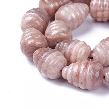 Natural Sunstone Beads Strands G-G263-M4-01-1