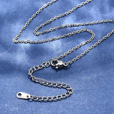 Tarnish Resistant 304 Stainless Steel Necklaces NJEW-E080-10P-1