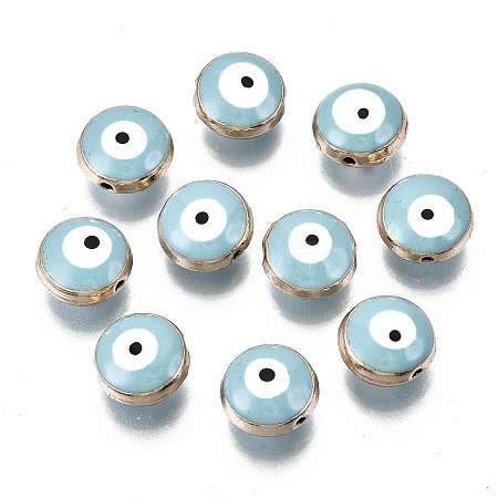 Alloy Enamel Beads ENAM-WH0047-14I-10mm-1