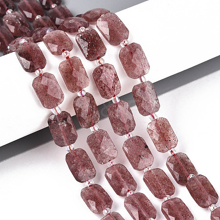 Natural Strawberry Quartz Beads Strands G-T139-80-1