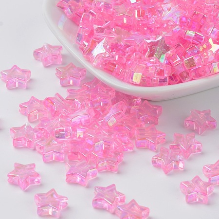 Eco-Friendly Transparent Acrylic Beads X-PL556-6-1