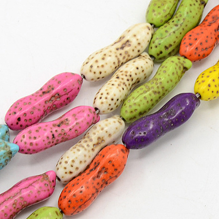 Natural Magnesite Beads Strands TURQ-G140-11-1