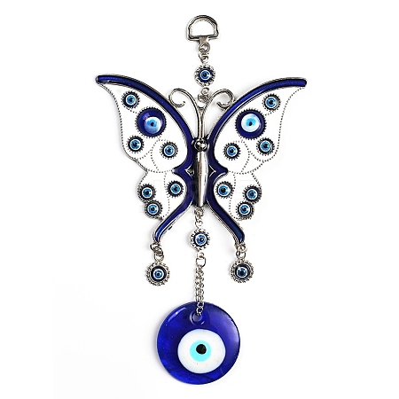 Glass Evil Eye Pendant Decorations PW23022302165-1