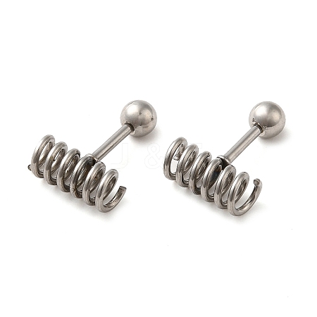 Non-Tarnish 304 Stainless Steel Stud Earrings EJEW-Q795-01P-1