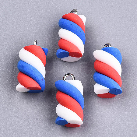 Handmade Polymer Clay Charms LS-X-CLAY-T016-83I-1