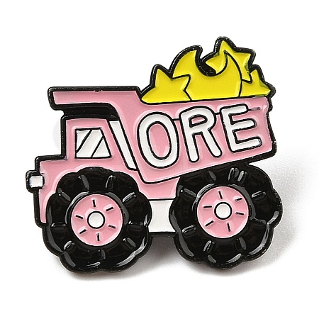 Creative Tool Alloy Pink Enamel Pin Brooch for Backpack Clothes JEWB-R004-03EB-04-1