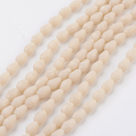 Imitation Jade Glass Beads Strands GLAA-A036-A02-1