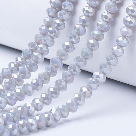 Electroplate Glass Beads Strands LS-EGLA-A034-P8mm-B11-1