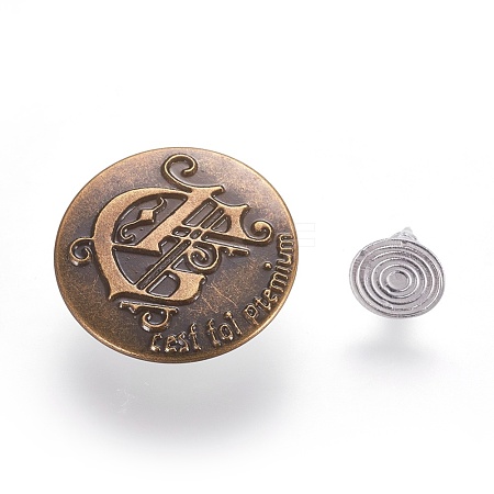 Iron Button Pins for Jeans IFIN-WH0038-01E-1