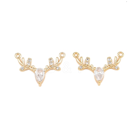 Brass Pave Cubic Zirconia Pendants KK-CBA866A-13G-1