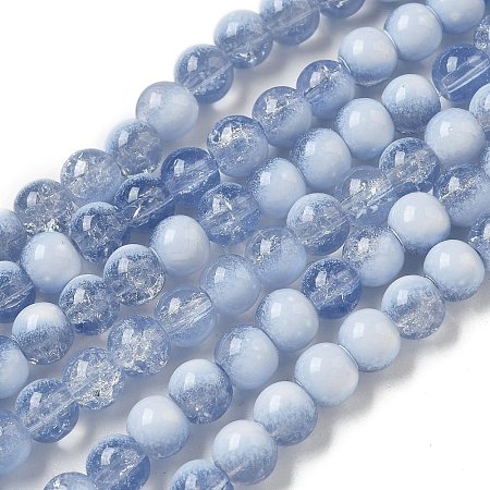 Crackle Glass Beads X1-GLAA-U001-6mm-14-1