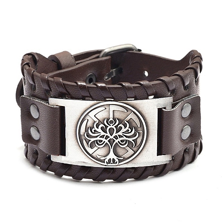 Viking Imitation Leather Cord Bracelets PW-WG0AC8F-04-1