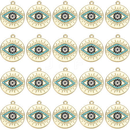 20Pcs Rack Plating Alloy Pendants FIND-SC0013-22-1