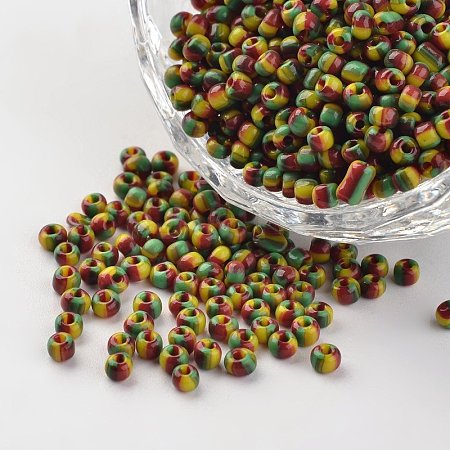 8/0 Opaque Colours Seep Glass Beads SEED-M007-39-1