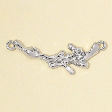 Zinc Alloy with Crystal Rhinestone Connector Charms RB-OY001-95P-1
