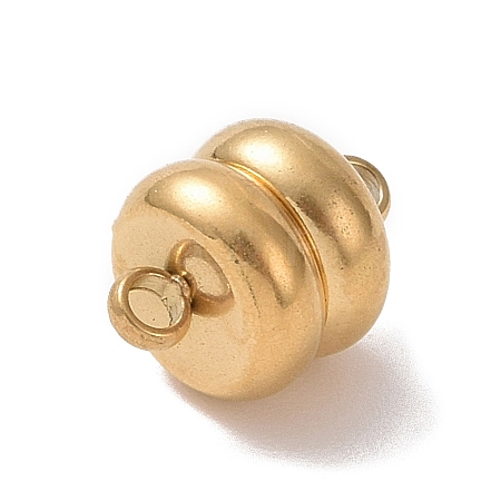 Ion Plating(IP) 304 Stainless Steel Magnetic Clasps with Loops X-STAS-P206-03G-1