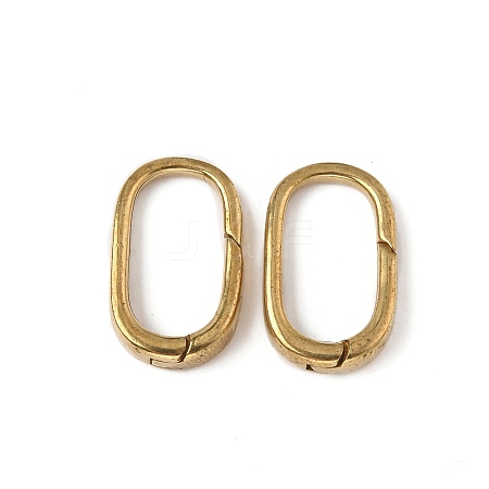 Brass Spring Gate Rings KK-WH0062-61D-G-1