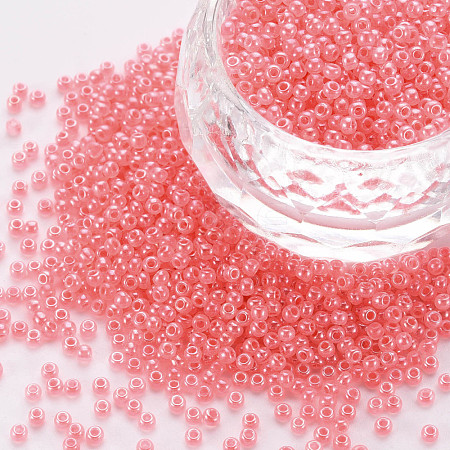 12/0 Imitation Jade Glass Seed Beads SEED-S049-A-010-1