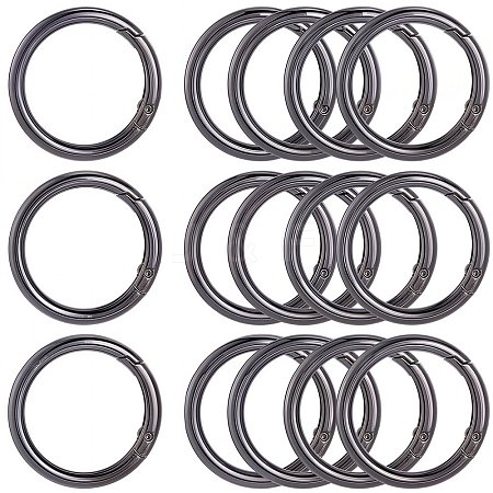 10Pcs Alloy Spring Gate Rings FIND-SP0001-38B-1