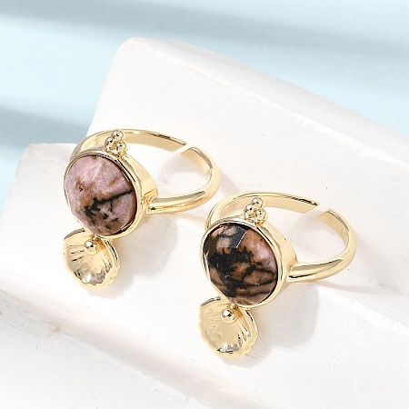 Brass Cuff Rings for Women GG-CBA7610-10G-06-1