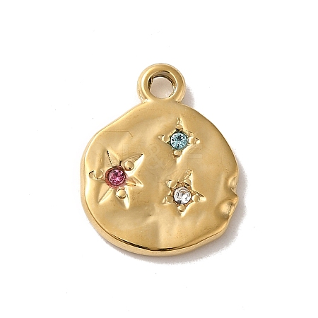 304 Stainless Steel Pendants STAS-L022-241G-1