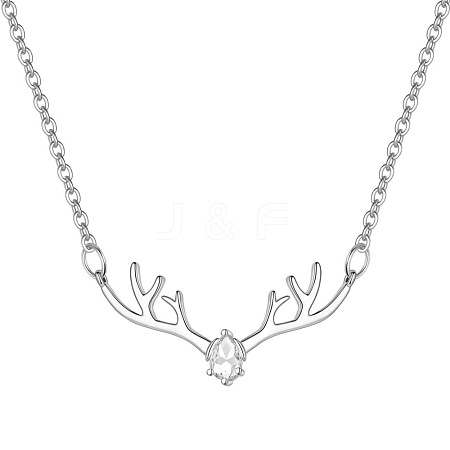 Deer Urn Ashes Pendant Necklace PW-WG78BFC-04-1