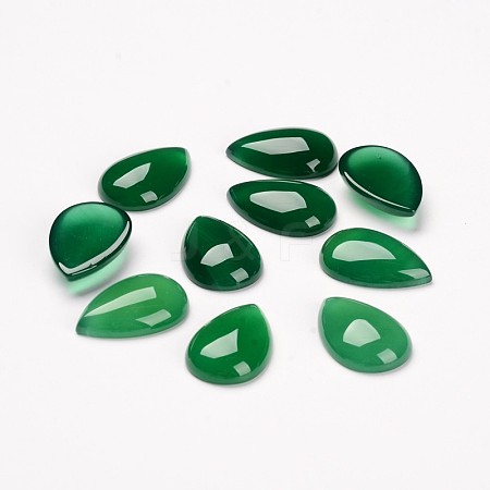 Teardrop Dyed Natural Agate Cabochons X-G-J300-33-10x14mm-1